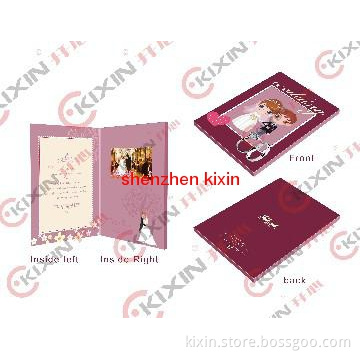 wedding video card with 4.3\" panel